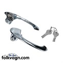 Door Handles with Keys, VW KG, Pair