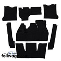 Carpet kit, Volkswagen Beetle, 1968-1972, Black