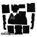 Carpet kit, Volkswagen Beetle, 08/72-86, Black