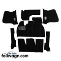 Carpet Kit, VW Beetle Convertible, Black, up to 7/1968