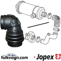 Intake Hose Air Filter Rubber, VW (JOPEX)