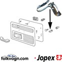 Door Panel Clip, Metal, VW (JOPEX)