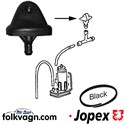 Washer Jet, 1 Nozzle, Black, VW  (JOPEX)