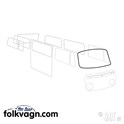 Windscreen Seal Cal-Look, VW Bus 1967–1979, 67-79