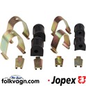 Clamp and Grommet Set, VW, Anti-Roll Bar, (JOPEX)