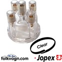 Distributor Cap, Clear Transparent, VW (JOPEX)