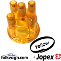 Distributor Cap, Yellow Transparent, VW (JOPEX)