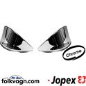 Headlamp Eyebrow Set, Chrome, VW, Pair (JOPEX)
