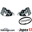 Headlamp Eyebrow Set, Chrome, VW (JOPEX)