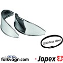 Headlamp Eyebrow Set, VW, Stainless, Pair (JOPEX)