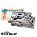 GTV C-stripe stickers, Volkswagen Beetle, silver