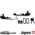 Door Handle Set, Chrome, Front, VW (JOPEX)